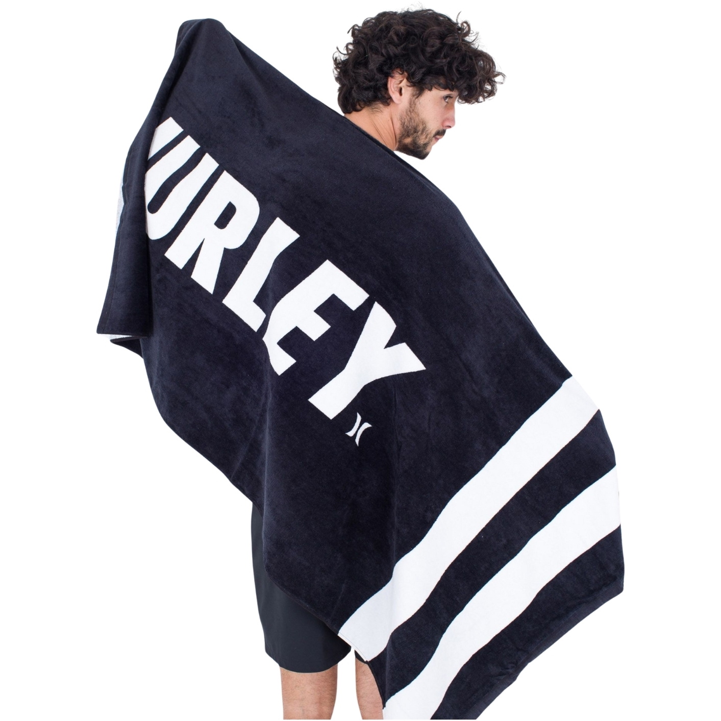 Hurley 2026 Fastlane 2 Stripe Håndklæde AMAX23Q1FT - Black